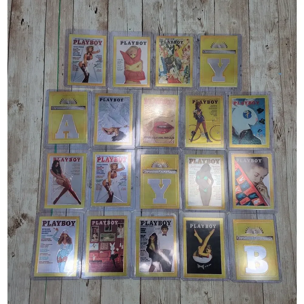 1995 Playboy Chromium Cover Edition 19 Card Lot